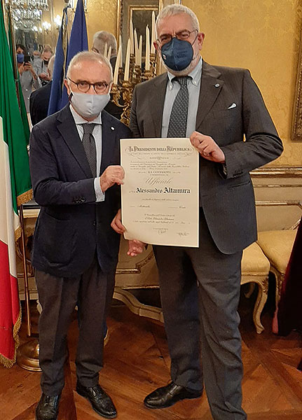 Alessandro Altamura  Ufficiale al Merito della Repubblica
